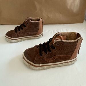 Toddler Sk8-Hi Zip Shoe - Brown